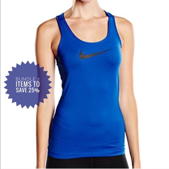 blue nike tank top